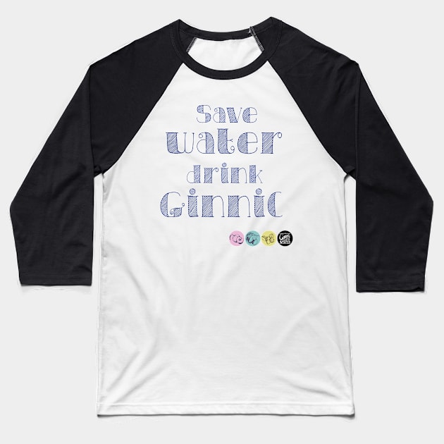 ginnic save water Baseball T-Shirt by Binooo